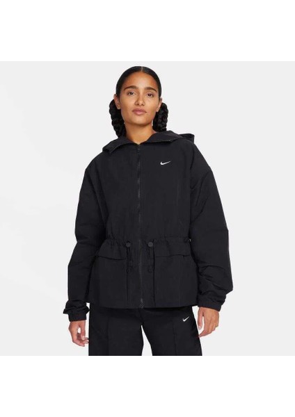 Sportswear Everything Wovens Oversized Full-Zip Hoodie Kadın Siyah Ceket FN3669-010 indirimleri