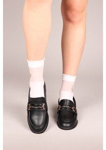 Lina Cilt Loafer Siyah indirimleri