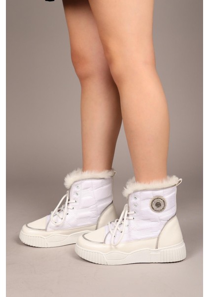 HERA Paraşüt Kumaş Bağcıklı Bot BEYAZ fiyatları