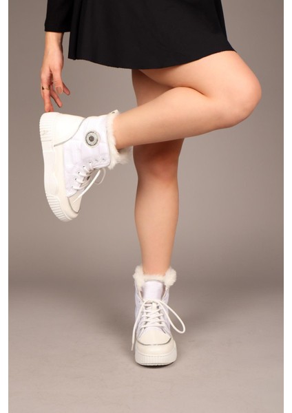 HERA Paraşüt Kumaş Bağcıklı Bot BEYAZ modelleri