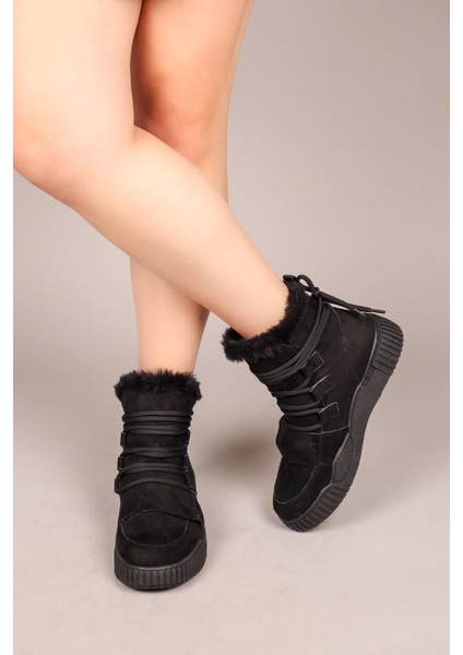 RENEE Bağcıklı Cırtlı Bot SİYAH modelleri