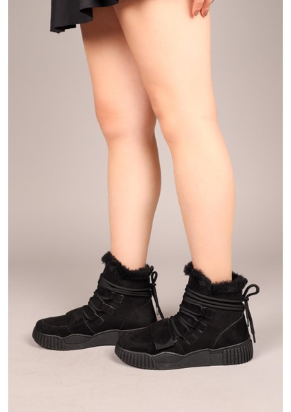 RENEE Bağcıklı Cırtlı Bot SİYAH indirimleri