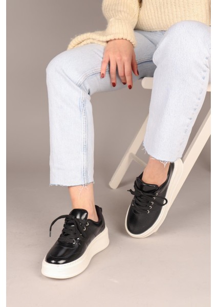 DİS Metalik Kadın Spor Ayakkabı SİYAH modelleri