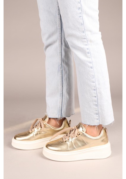 DİS Metalik Kadın Spor Ayakkabı GOLD fırsatları