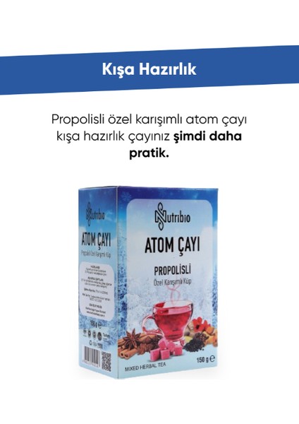 Propolisli Atom Çayı Bitkisel Karışımlı Çay 150 gr