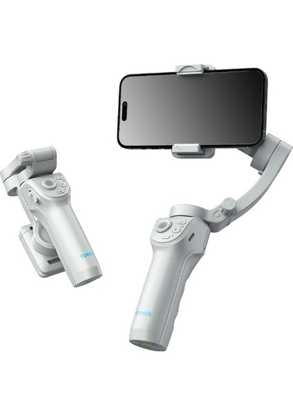 360 Derece Otomatik Yüz Takipli Tripodlu Bt 5.0 Selfie Gimbal