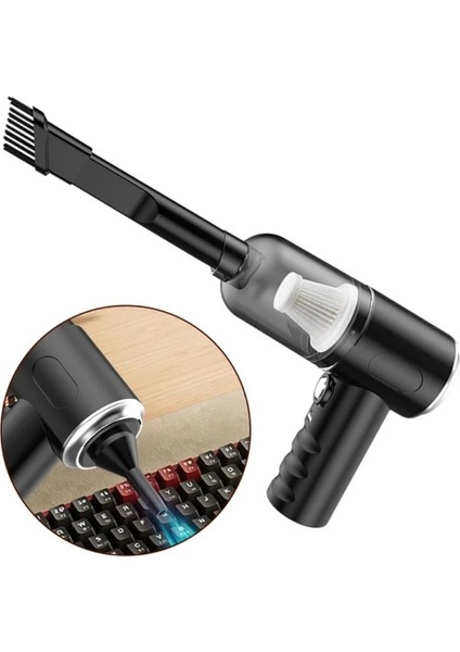 Şarjlı Mini Oto Süpürge Kablosuz El Araç Süpürgesi Güçlü Vakum Çekiş ve Üfleme Fonksiyonlu fiyatları