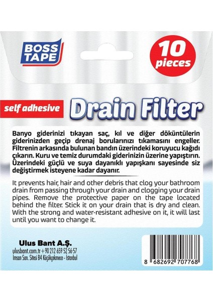 Gider Filtresi 10LU Banyo Küvet Duşakabin Gider Süzgeci fırsatları