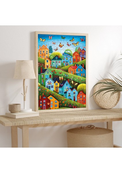 Village Tith Butterflies 500 Parça Puzzle