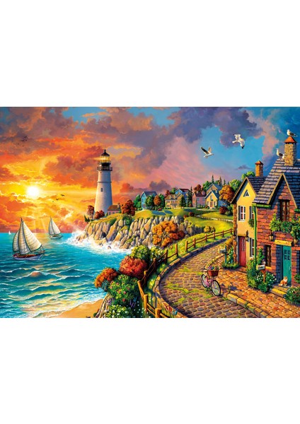 Lighthouse By The Sea 1000 Parça Puzzle