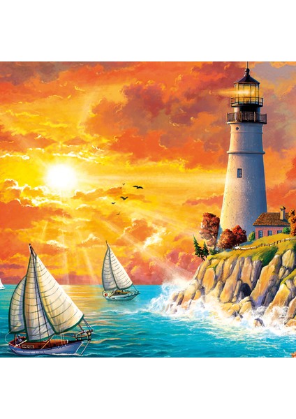 Lighthouse By The Sea 1000 Parça Puzzle