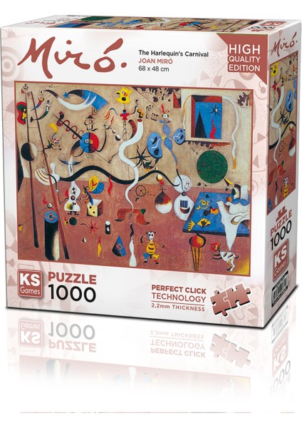 Carnival Of Harlequin Joan Miro 1000 Parça Puzzle