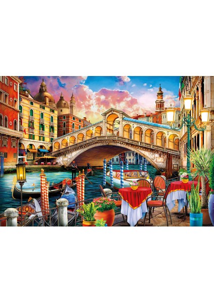 Riatto Bridge In Venice 1000 Parça Puzzle