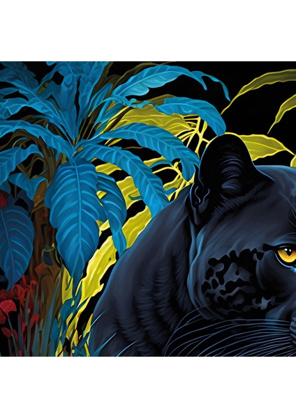 Black Panther With A Tropical 500 Parça Puzzle