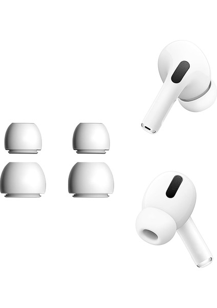 Apple Airpods Pro / Pro 2 Ile Uyumlu Üretilmiş Yedek Silikon Kulaklık Ucu (S/l) 2 Li Set modelleri