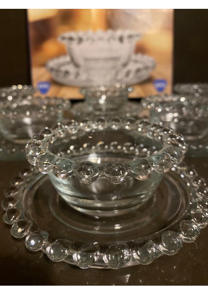 6'lı Boncuk Kenarlı Çerezlik Kase modelleri