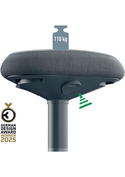 Ergo Active A Konforlu Oturaklı Sit Standing Tabure - KOD:65450089
