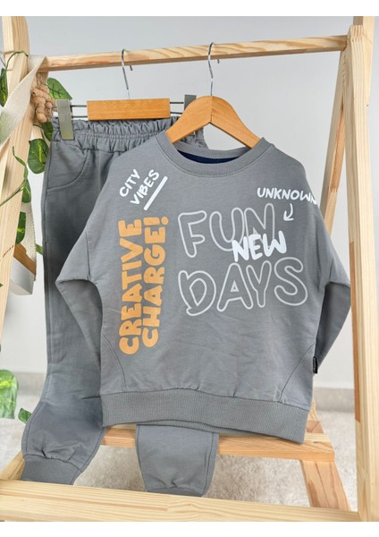 Fun Days Baskılı 2 Ip Mevslimlik Erkek Çocuk Ikili Takım