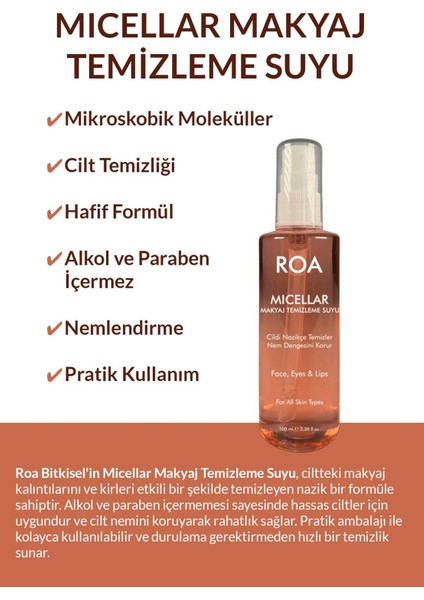 Micellar Makyaj Temizleme Suyu 100 ml fiyatları