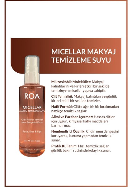 Micellar Makyaj Temizleme Suyu 100 ml modelleri