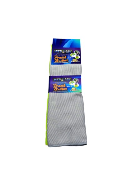 3lü - Pratik Set Mikrofiber Bez 30X35CM. (4764)