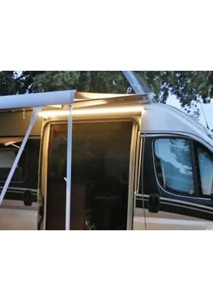Karavan Ledli Karavan Yağmur Oluğu Dış Aydınlatma Dış LED Oluk PSA ducato boxer jumper movano Yağmurluk