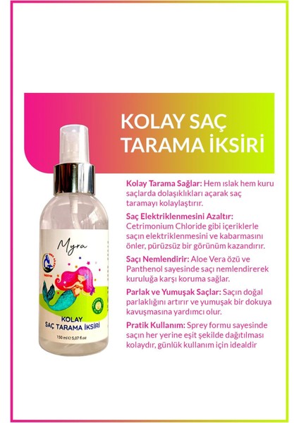 Myra Kolay Saç Tarama İksiri 150 ml fiyatları