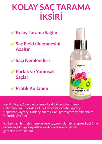 Myra Kolay Saç Tarama İksiri 150 ml modelleri