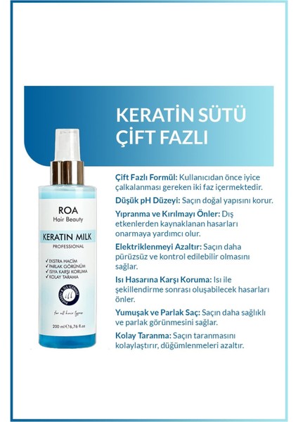 Keratin Sütü Çift Fazlı 200ML