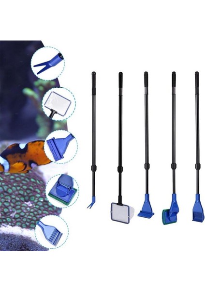 5 In 1 Akvaryum Tankı Temizleme Seti Akvaryum Balığı Bakım Seti (4764)