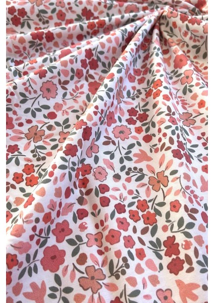 Çıtır Çiçek Desenli Pamuk Poplin Kumaş / Dry - 98