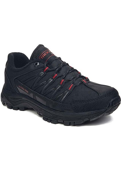 Scot Garson Trekking 058  Erkek Spor Ayakkabı ZM02CT058 Cilt Siyah Kırmızı