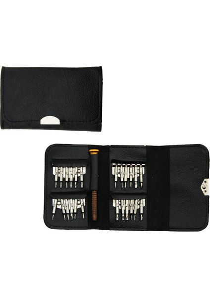 25 Pcs Cüzdan Modeli Tornavida Ucu Seti (4764)