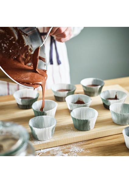 Muffin Kağıdı, Gri-Beyaz, 65 Adet