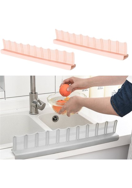 Vantuzlu Kauçuk Sıvı Su Sızdırmaz Izalasyon Mutfak Banyo Duş Bariyeri Lavabo Kenar Tutucu Set (4764)