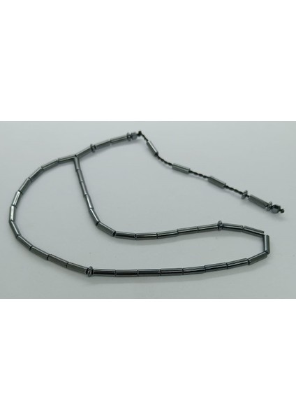 Kesme Model Füme Renk Hematit Taşı Tesbih 3 x 9 mm fırsatları