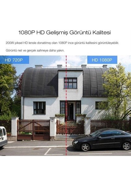 2.0 Mp Hd Lens İç Dış Mekan Suya Danıklı Ip Wifi Network Güvenlik Kamerası Wifi Kamera