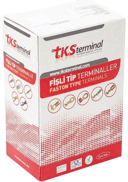 Sarı Tks-10 8.20 mm Topraklama Kablo Pabuç (100LÜK Paket) (4764)