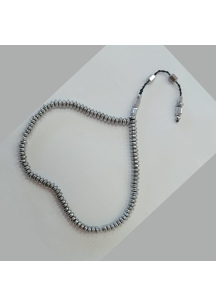 Basık Model Gümüş Renk Hematit 99'luk Tesbih 6 x 3 mm fırsatları
