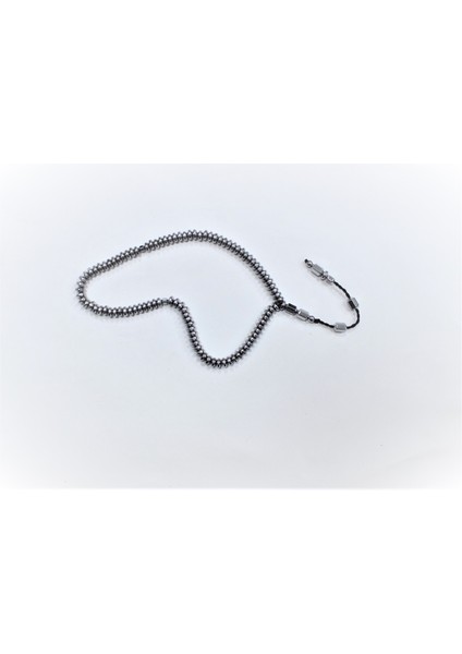 Basık Model Gümüş Renk Hematit 99'luk Tesbih 6 x 3 mm indirimleri