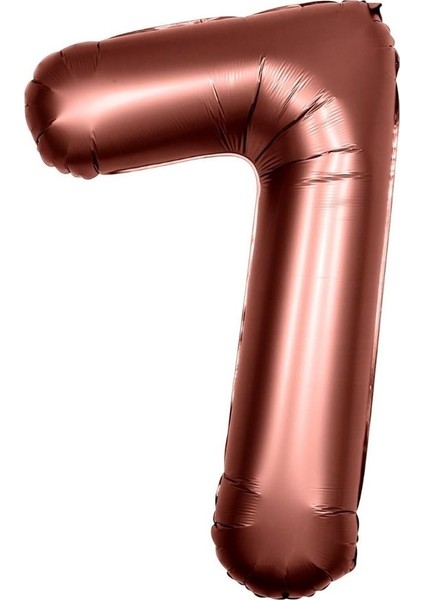 Retro Çikolata Kahve 7 Rakam Folyo Balon 100 cm