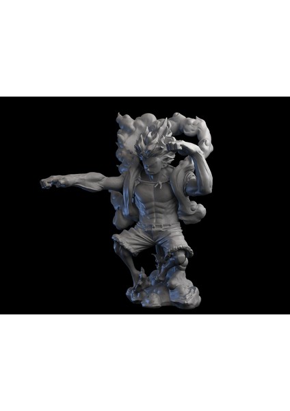 Luffy Gear 4 Anime Snakeman Figür - 20 cm