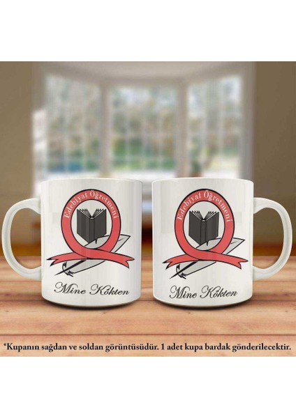 Öğretmenler Gününe Isme ve Mesleğe Özel Tasarım Kupa Bardak - Arkadaş ve Sevdiklerinize Hediyelik