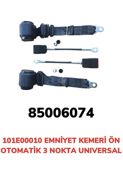 Emniyet Kemeri Ön 3 Nokta Otomatik Universal 13