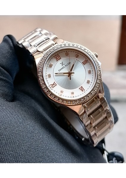 Rose Çelik Kordonlu Kadın Kol Saati Su Geçirmez