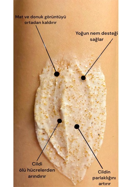 Vücut Peelingi Arındırıcı Yumuşatıcı Yenileyici Aydınlatıcı ve Temizleyici 300 gr