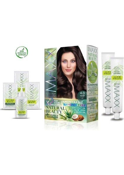 Miray Life Natural Beauty Amonyaksız Saç Boyası 4.0 Kahve - EMY2843-3460