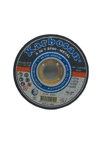 Metal Kesici Disk 115 mm x 3.0 x 22 (4767) - EMY5819-2055