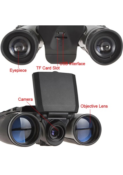 12X32 Zoom Dijital Dürbün Teleskop Kamera 5mp Cmos Sensör 2.0 Inc Tft Full Hd 10 - EMY7861-8719