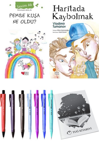 Haritada Kaybolmak ve Pembe Kuşa Ne Oldu? 2'li Set + Hediyeli